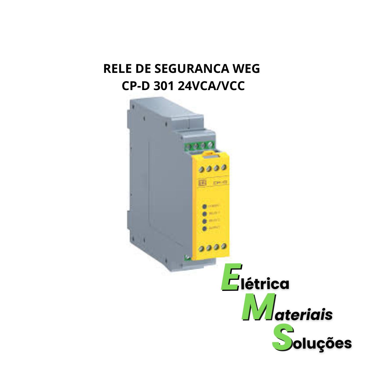 RELE DE SEGURANCA WEG CP-D 301 24VCA/VCC - 12381113 - 15559 - 010933